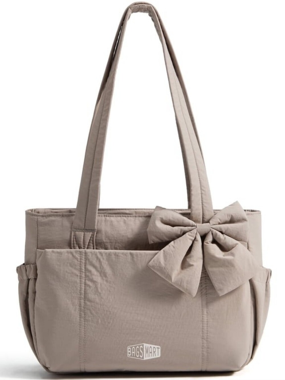 Bags Mart Women's Bow Tote Bag in Taupe